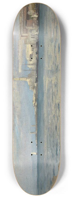 Gustav Schnleber - Molo in Genua 8.25 inch art skate deck