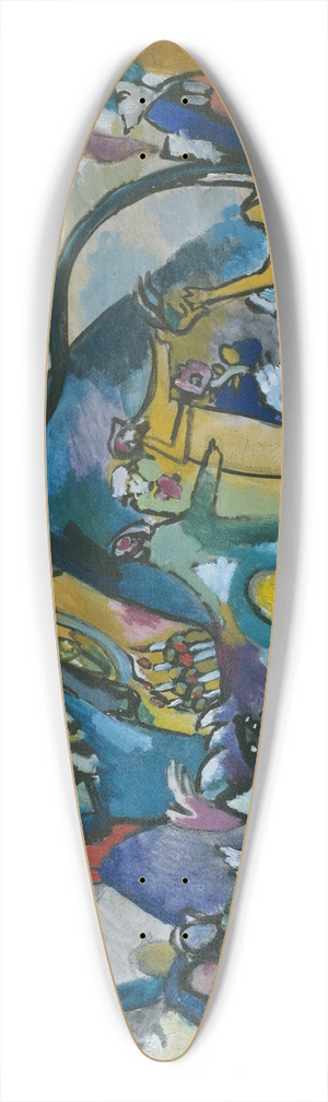 Wassily Kandinsky - All Saints Day II 39.3 inch art pintail longboard deck