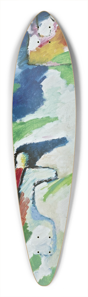Wassily Kandinsky - Berg 39.3 inch art pintail longboard deck