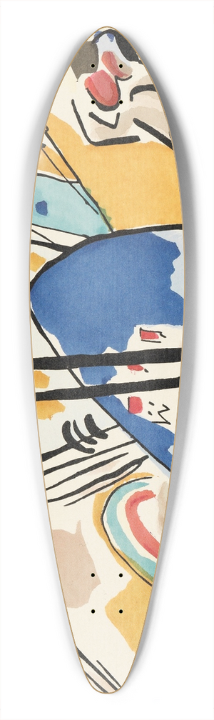 Wassily Kandinsky - Der Blaue Reiter 39.3 inch art pintail longboard deck