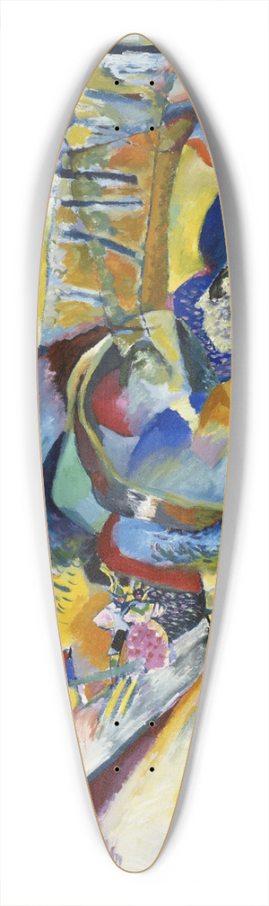 Wassily Kandinsky - Improvisation Klamm, 1914 39.3 inch art pintail longboard deck