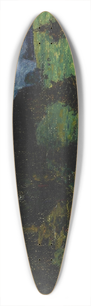 Wassily Kandinsky - KochelMountains with Firs 39.3 inch art pintail longboard deck