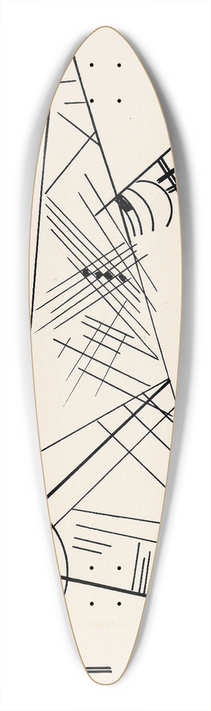 Wassily Kandinsky - Ohne Titel 39.3 inch art pintail longboard deck