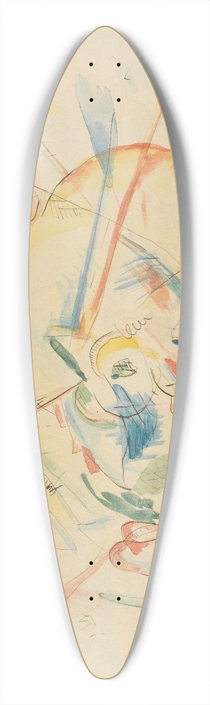 Wassily Kandinsky - Ohne Titel 39.3 inch art pintail longboard deck