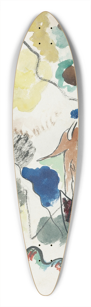 Wassily Kandinsky - Paradies 39.3 inch art pintail longboard deck