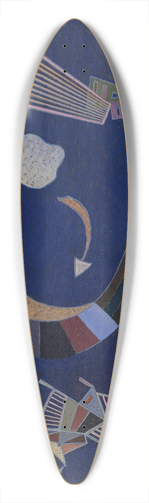 Wassily Kandinsky - The Arrow 39.3 inch art pintail longboard deck