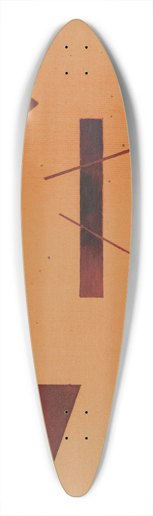 Wassily Kandinsky - Zerstreut 39.3 inch art pintail longboard deck