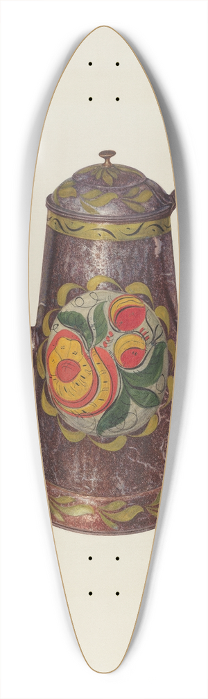 Wayne White - Coffeepot 39.3 inch art pintail longboard deck