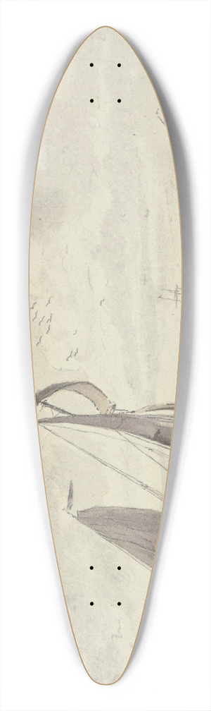 Wigerus Vitringa - Segelboote auf leicht bewegter See 39.3 inch art pintail longboard deck