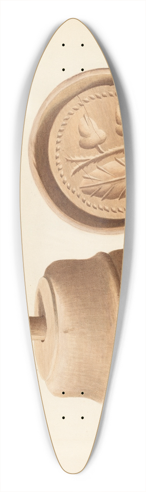 Wilford H. Shurtliff - Butter Mold 39.3 inch art pintail longboard deck
