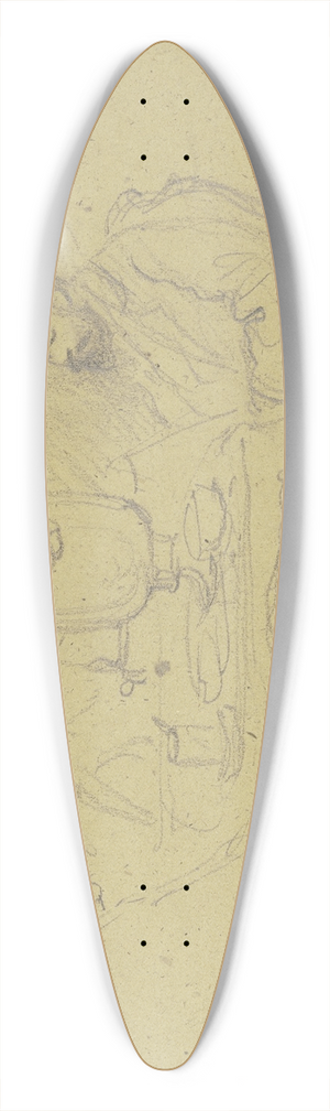 Wilhelm Amandus Beer - Russians at tea 39.3 inch art pintail longboard deck