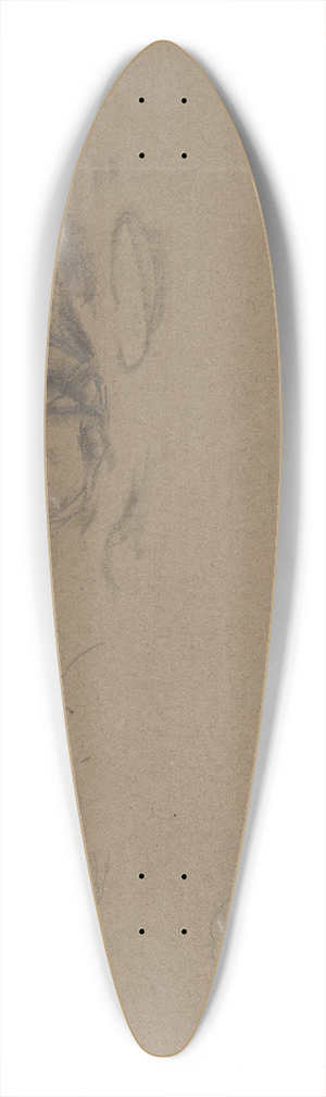 Wilhelm Amandus Beer - Studienblatt; dre sitzende Mnner 39.3 inch art pintail longboard deck