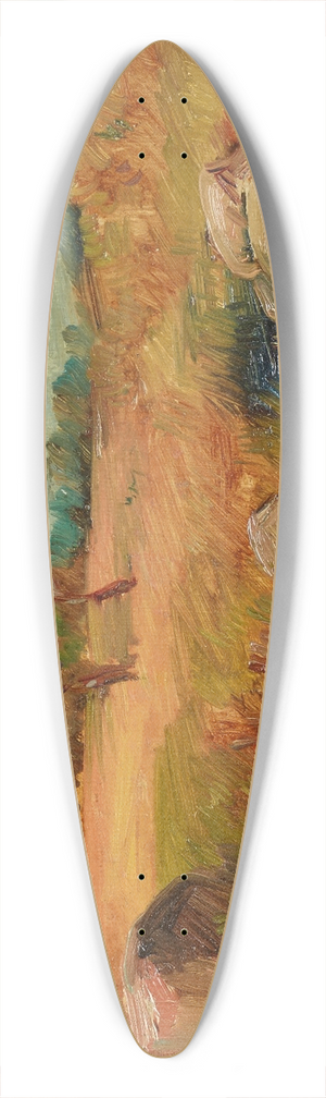 Wilhelm Busch - Blick aus einer Scheune 39.3 inch art pintail longboard deck
