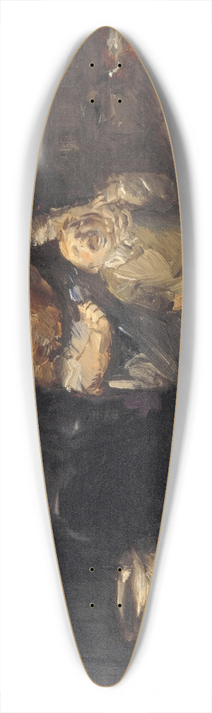 Wilhelm Busch - Small But Stubborn 39.3 inch art pintail longboard deck