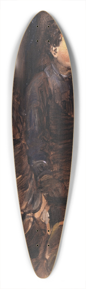 Wilhelm Busch - Two young shoemaker 39.3 inch art pintail longboard deck