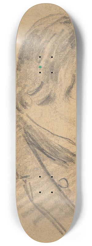 Gustav Wentzel - Man in Profile 8.25 inch art skate deck