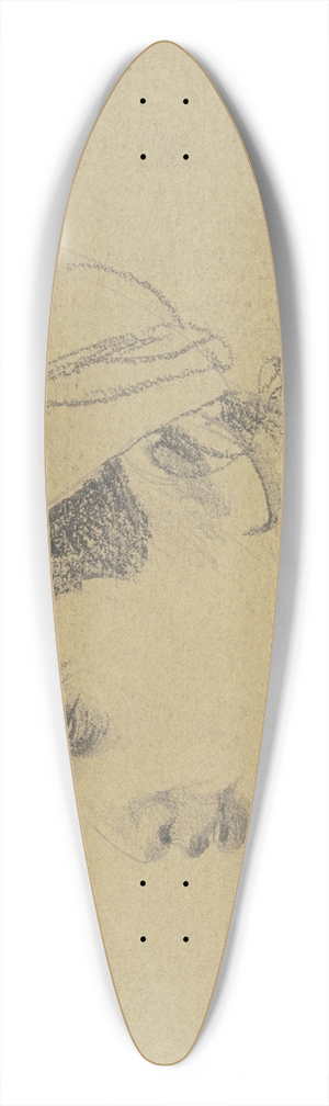 Wilhelm Gentz - Junge Orientalin im Profil nach links 39.3 inch art pintail longboard deck