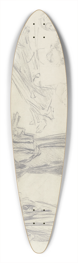 Wilhelm Gentz - Studienblatt; Professor einer arabischen Universitt und Zuhrer 39.3 inch art pintail longboard deck