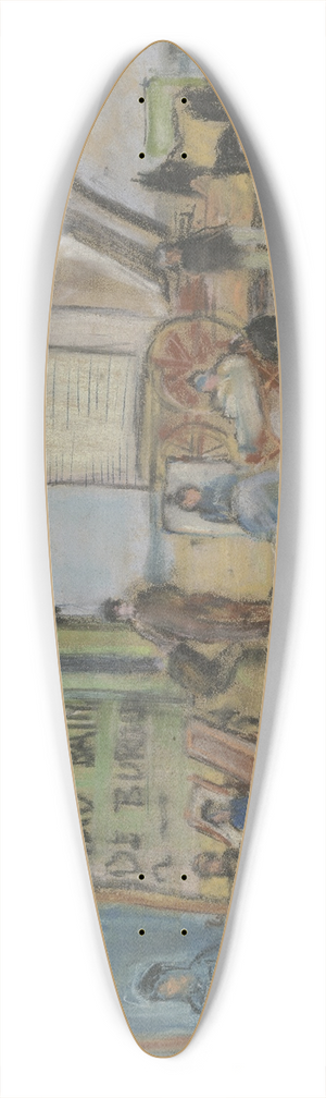 Wilhelm Gutmann - Badekarren in Katwijk 39.3 inch art pintail longboard deck