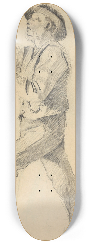 Gustav Wentzel - Striding Man 8.25 inch art skate deck