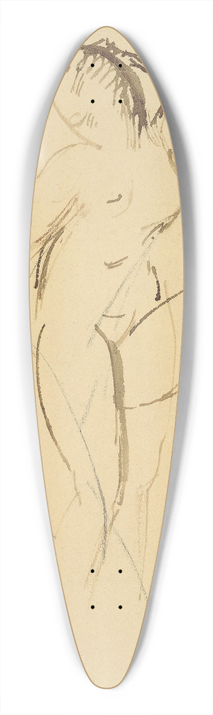 Wilhelm Lehmbruck - Mdchenakt mit aufgestemmtem linken Bein 39.3 inch art pintail longboard deck