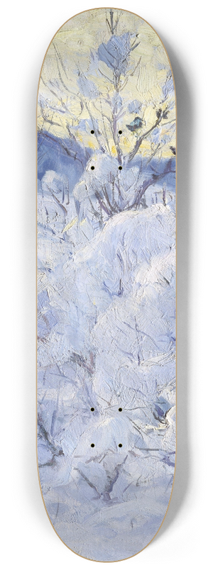 Gustav Wentzel - Winter Evening 8.25 inch art skate deck