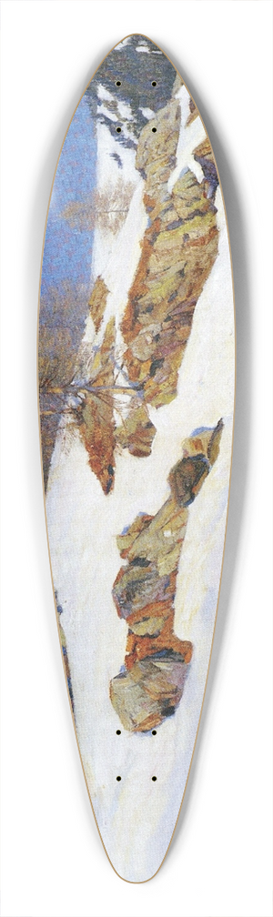 Wilhelm Ludwig Lehmann - Mrzsonne (Davos) 39.3 inch art pintail longboard deck