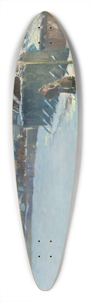 Wilhelm Ludwig Lehmann - Winternacht (Mnchen) 39.3 inch art pintail longboard deck