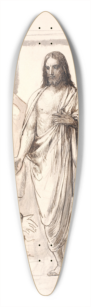 Wilhelm Marstrand - Christ and the doubting Thomas 39.3 inch art pintail longboard deck