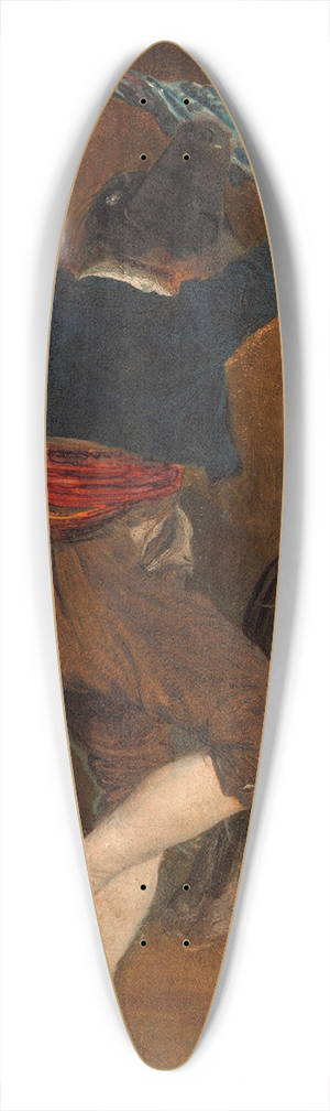 Wilhelm Marstrand - Dancing Italian 39.3 inch art pintail longboard deck