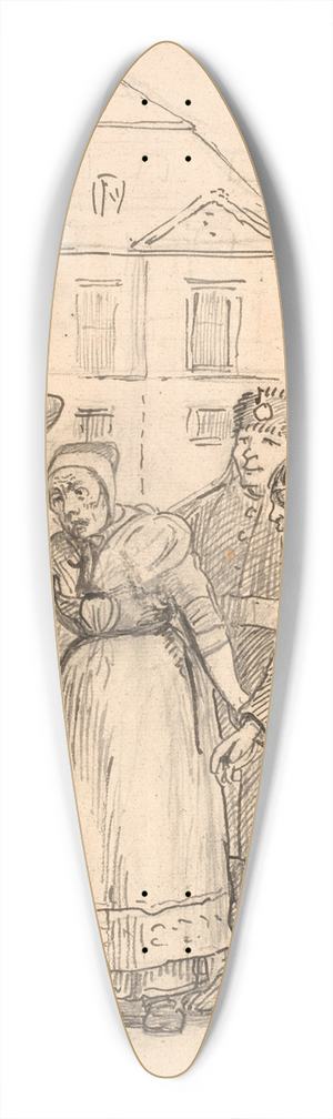 Wilhelm Marstrand - Slutningsscenen af Den pantsatte bondedreng 39.3 inch art pintail longboard deck