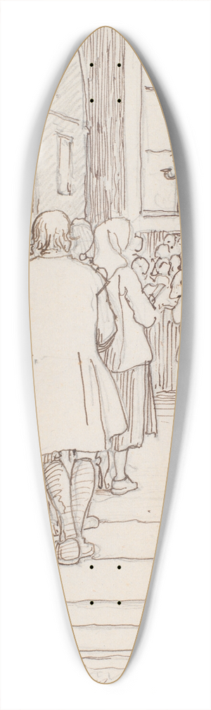 Wilhelm Marstrand - Svenske bnder til gudstjeneste 39.3 inch art pintail longboard deck