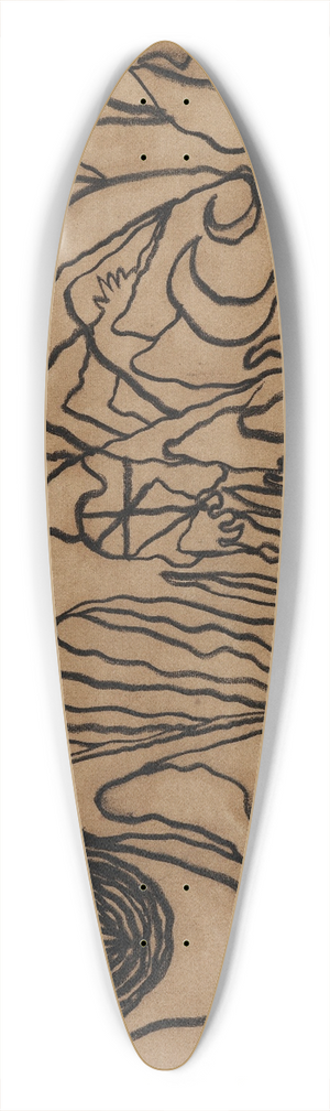 Wilhelm Morgner - Astrale Landschaft IV 39.3 inch art pintail longboard deck