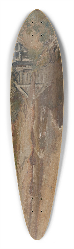 Wilhelm Nagel - Vor dem Dorf 39.3 inch art pintail longboard deck