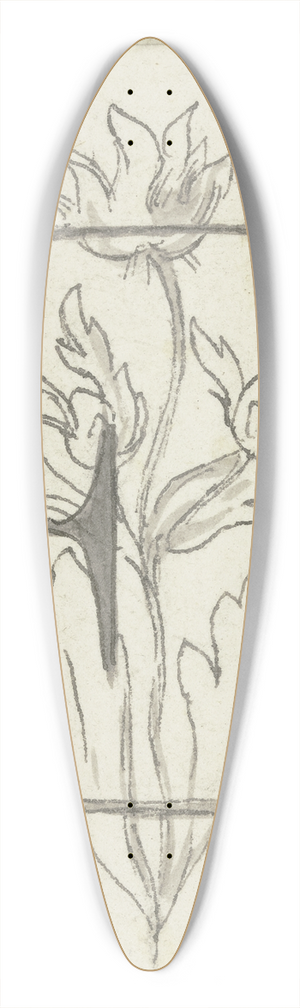 Wilhelm Steinhausen - Initial E 39.3 inch art pintail longboard deck