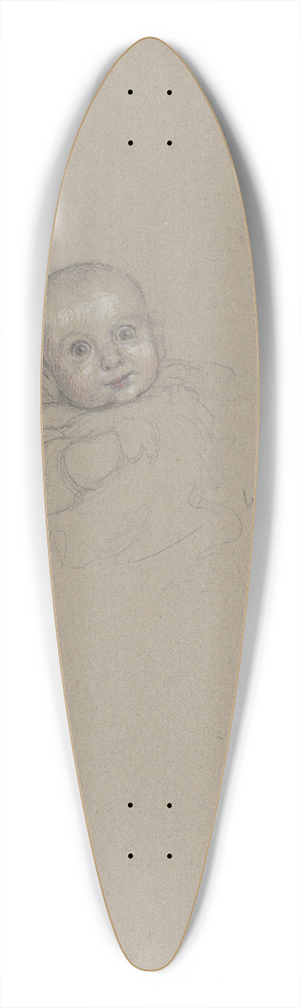 Wilhelm Steinhausen - Study of a child 39.3 inch art pintail longboard deck