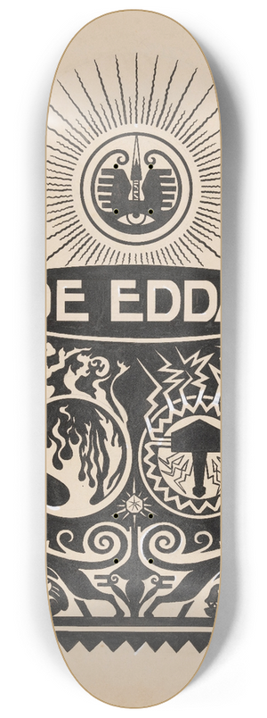 Gust van de Wall Pern - Frans Berding, De Edda, 1911 8.25 inch art skate deck
