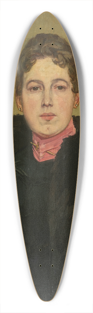 Wilhelm Trbner - Portrait of an Unknown Lady 39.3 inch art pintail longboard deck