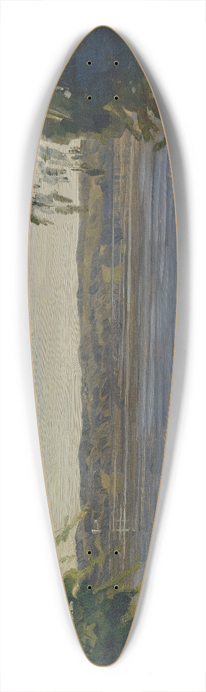 Wilhelm Trbner - Starnberger See 39.3 inch art pintail longboard deck