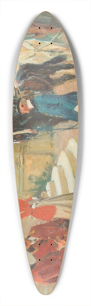Wilhelm Velten - Leaving for the hunt 39.3 inch art pintail longboard deck