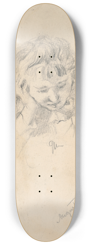 Gustv Mall - Portrait of Augusta 8.25 inch art skate deck