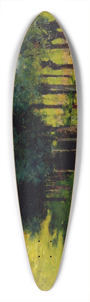 Willard Leroy Metcalf - Sunlight and Shadow 39.3 inch art pintail longboard deck