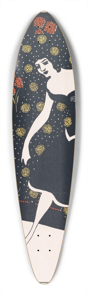 Will Bradley - The Ault & Wiborg Co 39.3 inch art pintail longboard deck