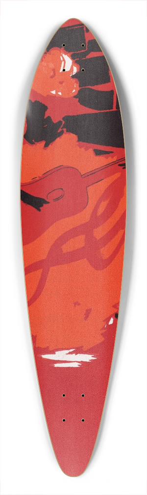 Will Bradley - The echo, Chicago, August 1, 1895 39.3 inch art pintail longboard deck