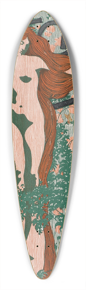 Will Bradley - The echo, Chicago, June 1, 1895 39.3 inch art pintail longboard deck