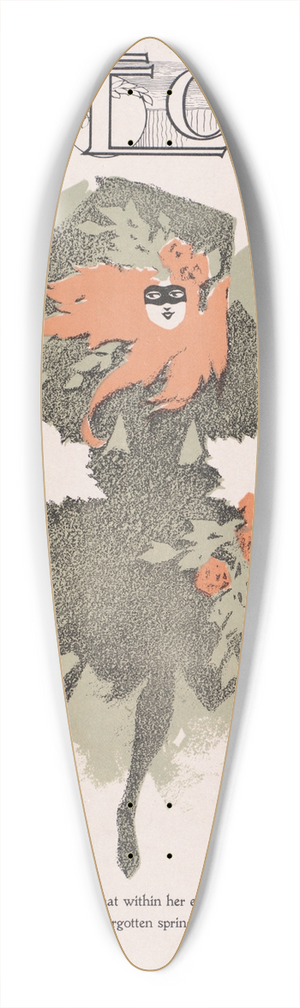 Will Bradley - The echo, Chicago, May 1, 1895 39.3 inch art pintail longboard deck