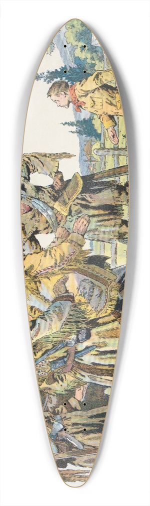 Will Crawford - A new scout on the old trail 39.3 inch art pintail longboard deck