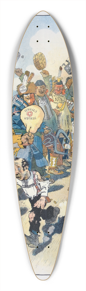 Will Crawford - Running the gauntlet 39.3 inch art pintail longboard deck