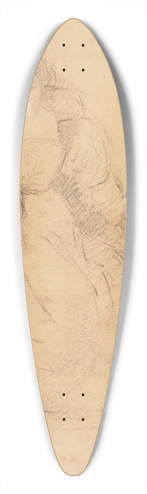 Willem Geets - Helena Fourment, After Peter Paul Rubens 39.3 inch art pintail longboard deck