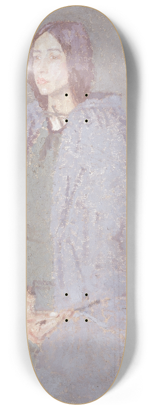 Gwen John - Woman with Cloak 8.25 inch art skate deck
